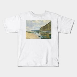 Low Tide at Varengeville by Claude Monet Kids T-Shirt